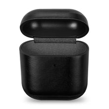 Заредете изображение във визуализатора на галерията – iCarer Leather Vintage natural leather case for AirPods 2 / AirPods 1 black (IAP031-BK) - TopMag
