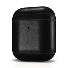 Заредете изображение във визуализатора на галерията – iCarer Leather Vintage natural leather case for AirPods 2 / AirPods 1 black (IAP031-BK) - TopMag
