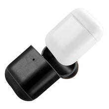 Заредете изображение във визуализатора на галерията – iCarer Leather Vintage natural leather case for AirPods 2 / AirPods 1 black (IAP031-BK) - TopMag
