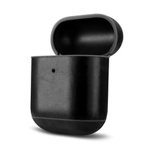 Заредете изображение във визуализатора на галерията – iCarer Leather Vintage natural leather case for AirPods 2 / AirPods 1 black (IAP031-BK) - TopMag
