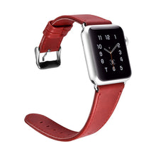 Заредете изображение във визуализатора на галерията – iCarer Leather Vintage wristband genuine leather strap for Watch 3 38mm / Watch 2 38mm / Watch 1 38mm red (RIW117-RD（38）) - TopMag
