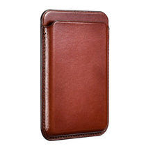 Заредете изображение във визуализатора на галерията – iCarer Leather Magnetic Card Wallet Case for iPhone 12 / 13 (Pro / Max / Mini) (MagSafe Compatible) brown (XKB0001-BN) - TopMag
