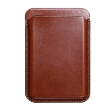 Заредете изображение във визуализатора на галерията – iCarer Leather Magnetic Card Wallet Case for iPhone 12 / 13 (Pro / Max / Mini) (MagSafe Compatible) brown (XKB0001-BN) - TopMag
