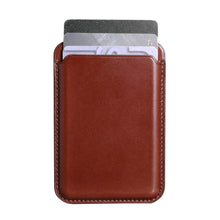 Заредете изображение във визуализатора на галерията – iCarer Leather Magnetic Card Wallet Case for iPhone 12 / 13 (Pro / Max / Mini) (MagSafe Compatible) brown (XKB0001-BN) - TopMag
