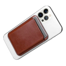 Заредете изображение във визуализатора на галерията – iCarer Leather Magnetic Card Wallet Case for iPhone 12 / 13 (Pro / Max / Mini) (MagSafe Compatible) brown (XKB0001-BN) - TopMag
