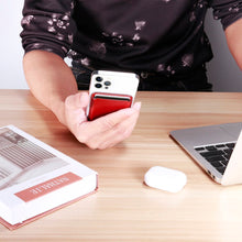 Заредете изображение във визуализатора на галерията – iCarer Leather Magnetic Card Wallet Case for iPhone 12 / 13 (Pro / Max / Mini) (MagSafe Compatible) red (XKB0001-RD) - TopMag

