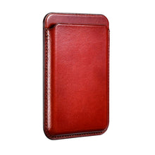 Заредете изображение във визуализатора на галерията – iCarer Leather Magnetic Card Wallet Case for iPhone 12 / 13 (Pro / Max / Mini) (MagSafe Compatible) red (XKB0001-RD) - TopMag
