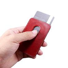 Заредете изображение във визуализатора на галерията – iCarer Leather Magnetic Card Wallet Case for iPhone 12 / 13 (Pro / Max / Mini) (MagSafe Compatible) red (XKB0001-RD) - TopMag
