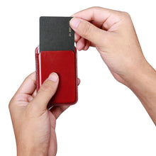 Заредете изображение във визуализатора на галерията – iCarer Leather Magnetic Card Wallet Case for iPhone 12 / 13 (Pro / Max / Mini) (MagSafe Compatible) red (XKB0001-RD) - TopMag
