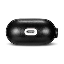 Заредете изображение във визуализатора на галерията – iCarer Leather Vintage natural leather case for AirPods 2 / AirPods 1 + Lanyard black (IAP035-BK) - TopMag
