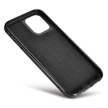 Заредете изображение във визуализатора на галерията – iCarer Leather Oil Wax case covered with natural leather for iPhone 12 Pro Max black (ALI1206-BK) - TopMag
