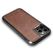 Заредете изображение във визуализатора на галерията – iCarer Leather Oil Wax case covered with natural leather for iPhone 12 Pro / iPhone 12 brown (ALI1205-BN) - TopMag
