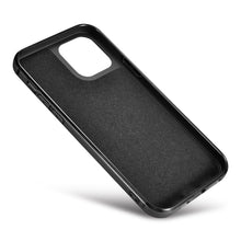 Заредете изображение във визуализатора на галерията – iCarer Leather Oil Wax case covered with natural leather for iPhone 12 Pro / iPhone 12 black (ALI1205-BK) - TopMag
