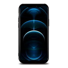 Заредете изображение във визуализатора на галерията – iCarer Leather Oil Wax case covered with natural leather for iPhone 12 mini black (ALI1204-BK) - TopMag
