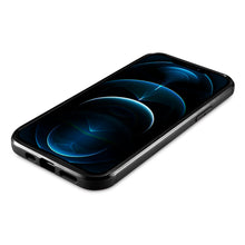 Заредете изображение във визуализатора на галерията – iCarer Leather Oil Wax case covered with natural leather for iPhone 12 mini black (ALI1204-BK) - TopMag
