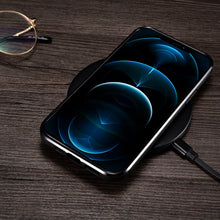 Заредете изображение във визуализатора на галерията – iCarer Leather Oil Wax case covered with natural leather for iPhone 12 mini black (ALI1204-BK) - TopMag
