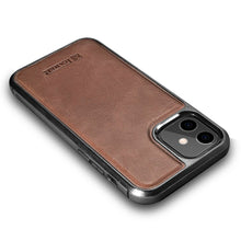 Заредете изображение във визуализатора на галерията – iCarer Leather Oil Wax case covered with natural leather for iPhone 12 mini brown (ALI1204-BN) - TopMag
