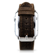 Заредете изображение във визуализатора на галерията – iCarer Leather Crazy Horse wristband genuine leather strap for Watch 3 38mm / Watch 2 38mm / Watch 1 38mm brown (RIW115-BN（38）) - TopMag
