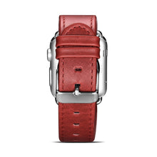 Заредете изображение във визуализатора на галерията – iCarer Leather Vintage wristband genuine leather strap for Watch 3 42mm / Watch 2 42mm / Watch 1 42mm red (RIW118-RD) - TopMag
