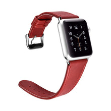 Заредете изображение във визуализатора на галерията – iCarer Leather Vintage wristband genuine leather strap for Watch 3 42mm / Watch 2 42mm / Watch 1 42mm red (RIW118-RD) - TopMag
