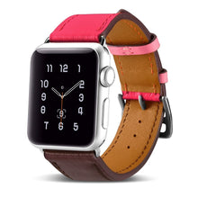 Заредете изображение във визуализатора на галерията – iCarer strap band bracelet for Apple Watch 49mm / 45mm / 44mm / 42mm brown-pink (RIW120-PC) - TopMag
