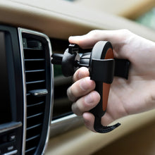 Заредете изображение във визуализатора на галерията – iCarer wireless car Qi charger 10W air vent gravity car mount brown (IWXC004-BN) - TopMag
