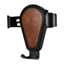 Заредете изображение във визуализатора на галерията – iCarer wireless car Qi charger 10W air vent gravity car mount brown (IWXC004-BN) - TopMag
