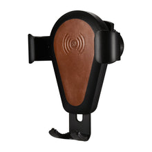 Заредете изображение във визуализатора на галерията – iCarer wireless car Qi charger 10W air vent gravity car mount brown (IWXC004-BN) - TopMag
