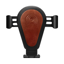 Заредете изображение във визуализатора на галерията – iCarer wireless car Qi charger 10W air vent gravity car mount brown (IWXC004-BN) - TopMag
