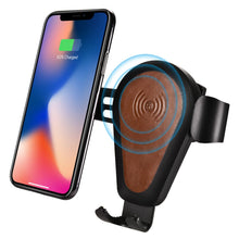 Заредете изображение във визуализатора на галерията – iCarer wireless car Qi charger 10W air vent gravity car mount brown (IWXC004-BN) - TopMag
