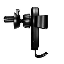 Заредете изображение във визуализатора на галерията – iCarer wireless car Qi charger 10W air vent gravity car mount black (IWXC004-BK) - TopMag
