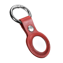 Заредете изображение във визуализатора на галерията – iCarer Leather Nappa genuine leather case for AirTag red (WMAT01-RD) - TopMag
