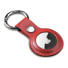 Заредете изображение във визуализатора на галерията – iCarer Leather Nappa genuine leather case for AirTag red (WMAT01-RD) - TopMag
