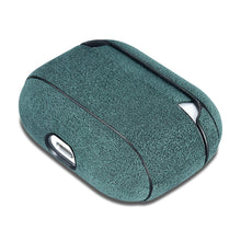 Заредете изображение във визуализатора на галерията – iCarer Leather Alcantara natural leather case for AirPods Pro green (WMAP006-GN) - TopMag
