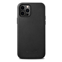Заредете изображение във визуализатора на галерията – iCarer Case Leather genuine leather case for iPhone 12 mini black (WMI1215-BK) (MagSafe compatible) - TopMag
