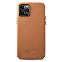 Заредете изображение във визуализатора на галерията – iCarer Case Leather genuine leather case for iPhone 12 mini brown (WMI1215-BN) (MagSafe compatible) - TopMag
