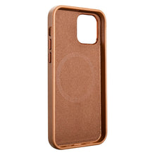 Заредете изображение във визуализатора на галерията – iCarer Case Leather genuine leather case for iPhone 12 mini brown (WMI1215-BN) (MagSafe compatible) - TopMag
