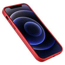 Заредете изображение във визуализатора на галерията – iCarer Case Leather genuine leather case for iPhone 12 mini red (WMI1215-RD) (MagSafe compatible) - TopMag
