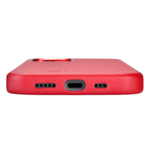 Заредете изображение във визуализатора на галерията – iCarer Case Leather genuine leather case for iPhone 12 mini red (WMI1215-RD) (MagSafe compatible) - TopMag
