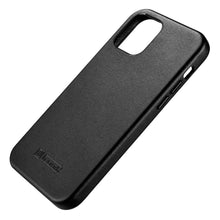 Заредете изображение във визуализатора на галерията – iCarer Case Leather genuine leather case for iPhone 12 Pro Max black (WMI1217-BK) (MagSafe compatible) - TopMag

