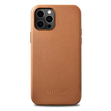 Заредете изображение във визуализатора на галерията – iCarer Case Leather genuine leather case for iPhone 12 Pro Max brown (WMI1217-BN) (MagSafe compatible) - TopMag
