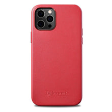 Заредете изображение във визуализатора на галерията – iCarer Case Leather genuine leather case for iPhone 12 Pro Max red (WMI1217-RD) (MagSafe compatible) - TopMag
