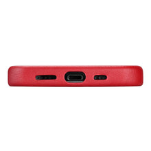 Заредете изображение във визуализатора на галерията – iCarer Case Leather genuine leather case for iPhone 12 Pro Max red (WMI1217-RD) (MagSafe compatible) - TopMag
