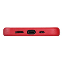Заредете изображение във визуализатора на галерията – iCarer Case Leather genuine leather case for iPhone 12 Pro / iPhone 12 red (WMI1216-RD) (MagSafe compatible) - TopMag
