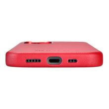 Заредете изображение във визуализатора на галерията – iCarer Case Leather genuine leather case for iPhone 12 Pro / iPhone 12 red (WMI1216-RD) (MagSafe compatible) - TopMag
