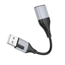 Заредете изображение във визуализатора на галерията – Borofone Adapter BV19 Creator Audio 2 in 1 - USB to 2xjack 3,5mm - black
