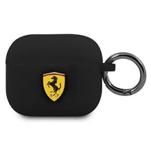 Заредете изображение във визуализатора на галерията – Ferrari FEA3SILBK AirPods 3 cover czarny/black Silicone - TopMag
