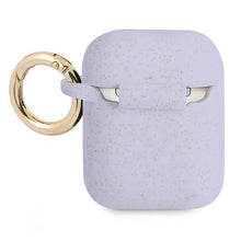 Заредете изображение във визуализатора на галерията – Guess GUA2SGGEU AirPods cover purpurowy/purple Silicone Glitter - TopMag
