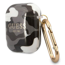 Заредете изображение във визуализатора на галерията – Guess GUA2UCAMG AirPods cover czarny/black Camo Collection - TopMag
