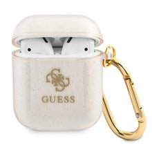 Заредете изображение във визуализатора на галерията – Guess GUA2UCG4GD AirPods cover złoty/gold Glitter Collection - TopMag
